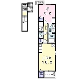 フィッツ・ロイ2 1LDKの間取図画像