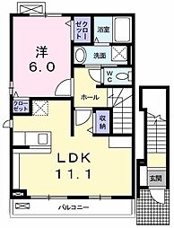 クリンゲル・バオム 1LDKの間取図画像