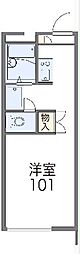 レオパレス谷津 1Kの間取図画像