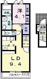 ルピナス鳥取 1LDKの間取図画像