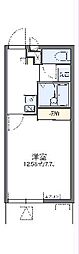 レオパレス妙音通 1Kの間取図画像