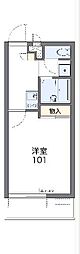 レオパレス妙音通 1Kの間取図画像