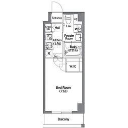 東京メトロ半蔵門線 錦糸町駅 徒歩7分の賃貸マンション 7階1Kの間取り