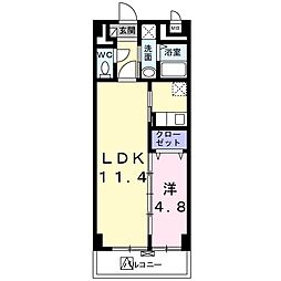 Verde東武練馬 1LDKの間取図画像