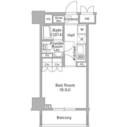 コンフォリア文京春日 1204 12階1Kの間取り