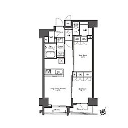 COMFORIA滝野川 2LDKの間取図画像
