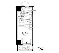 ParkAxis板橋本町弐番館 1Kの間取図画像