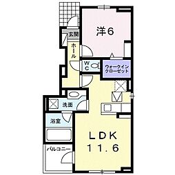 グラン・エスト6 1LDKの間取図画像