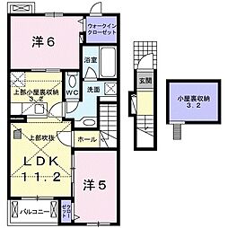 セレーノ宮島 2LDKの間取図画像