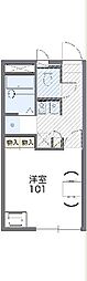 レオパレス守道館 1Kの間取図画像