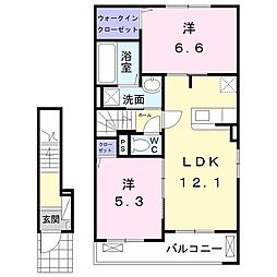 間取図画像 2LDK