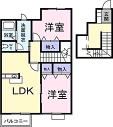 間取図画像 2LDK