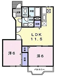 間取図画像 2LDK