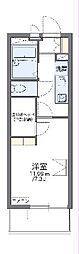 レオパレスN・I 1Kの間取図画像