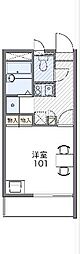 レオパレス松山 1Kの間取図画像