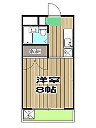シルクハウス 1Kの間取図画像