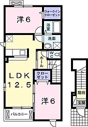 フェリーチェ 2LDKの間取図画像