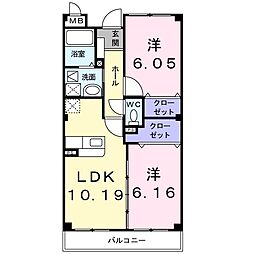 間取図画像 2LDK