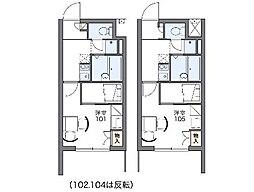 エミルジョセフ1 1Kの間取図画像