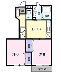 間取図画像 2DK