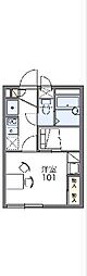 レオパレスサカエ 1Kの間取図画像