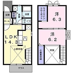 ベアーズ 2LDKの間取図画像