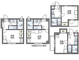 阪急宝塚本線 大阪梅田駅 徒歩8分の賃貸マンション 3階1Kの間取り