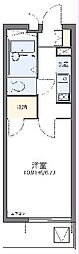 レオパレスオレンジの木 1Kの間取図画像