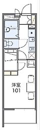 レオパレスナカダ 1Kの間取図画像