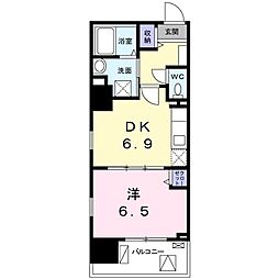 グレイス竹の塚 8階1DKの間取り