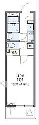 レオネクストコージーコート1 1Kの間取図画像