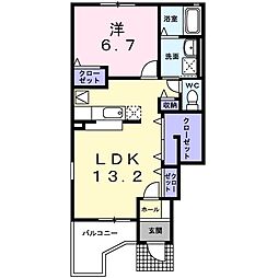 ブリーズヴィラ2 1LDKの間取図画像