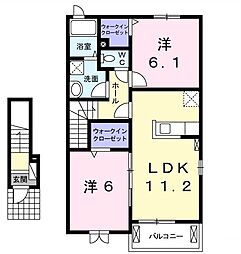 間取図画像 2LDK