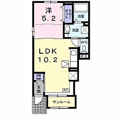 間取図画像 1LDK