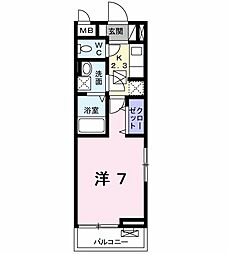 JR中央線 立川駅 バス25分 三本榎下車 徒歩3分の賃貸アパート 1階1Kの間取り
