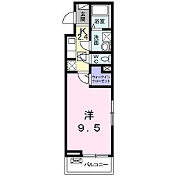 名鉄常滑線 大江駅 徒歩10分の賃貸アパート 1階1Kの間取り
