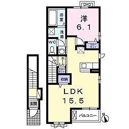 ファミリータイズ 1LDKの間取図画像