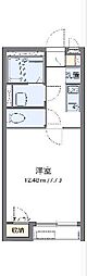 クレイノSHINONOME 1Kの間取図画像