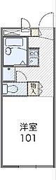 レオパレスグランシャリオ 1Kの間取図画像