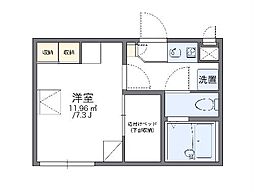 都営大江戸線 光が丘駅 バス15分 土支田二丁目下車 徒歩5分の賃貸アパート 1階1Kの間取り