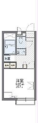 レオパレスカノイヅカ 2階1Kの間取り