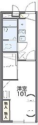 レオパレスカーザグランテ 1Kの間取図画像