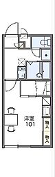 レオパレスサンテラー 1Kの間取図画像