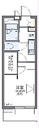 レオパレス駅東 1Kの間取図画像