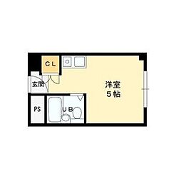 ヴェローノ緑地公園 ワンルームの間取図画像