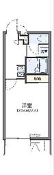 レオパレスルナルミエール与野 1Kの間取図画像
