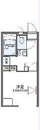 レオパレスNAZUKA 1Kの間取図画像