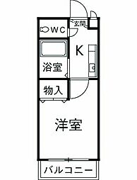 小田急小田原線 町田駅 バス15分 町田総合高校前下車 徒歩3分の賃貸マンション 3階1Kの間取り