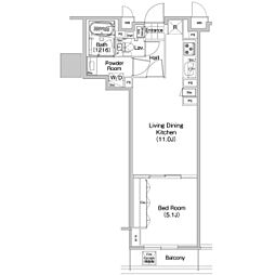 COMFORIA蒲田 1LDKの間取図画像
