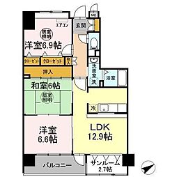 Soleilhana 3LDKの間取図画像